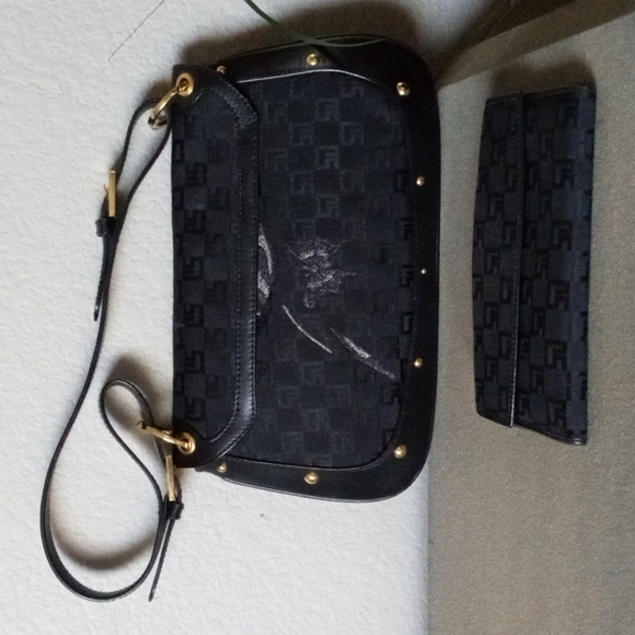 ST JOHN Couture Signature Jacquard w Embroidered Butterfly Hummingbird Purse Set - Picture 3 of 15